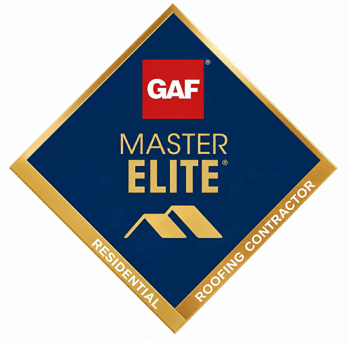 GAF Master Elite Residential Roofing Contractor badge